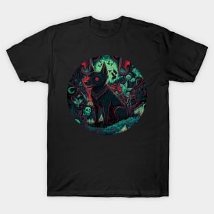 Evil Goth Dog T-Shirt